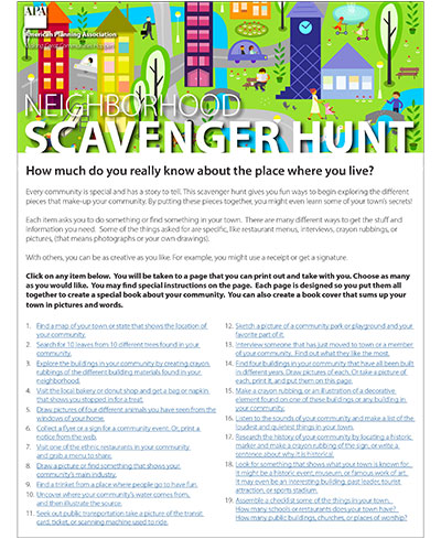 Neighborhood Scavenger Hunt cover