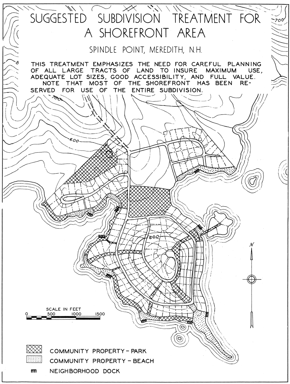 Figure 1. From A Study of the Lake Winnipesaukee Shore Line, New Hampshire State Planning and Development Commission