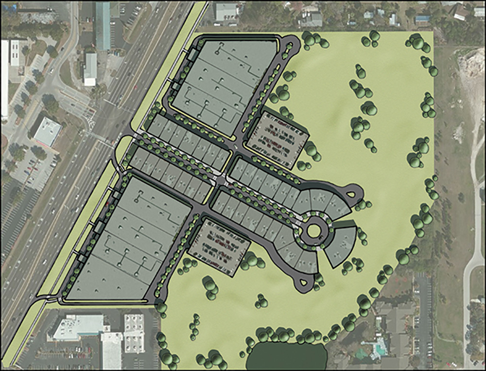 A conceptual site design for AV-oriented commercial redevelopments