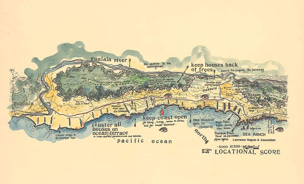 The Sea Ranch Master Plan. Map courtesy the Sea Ranch.