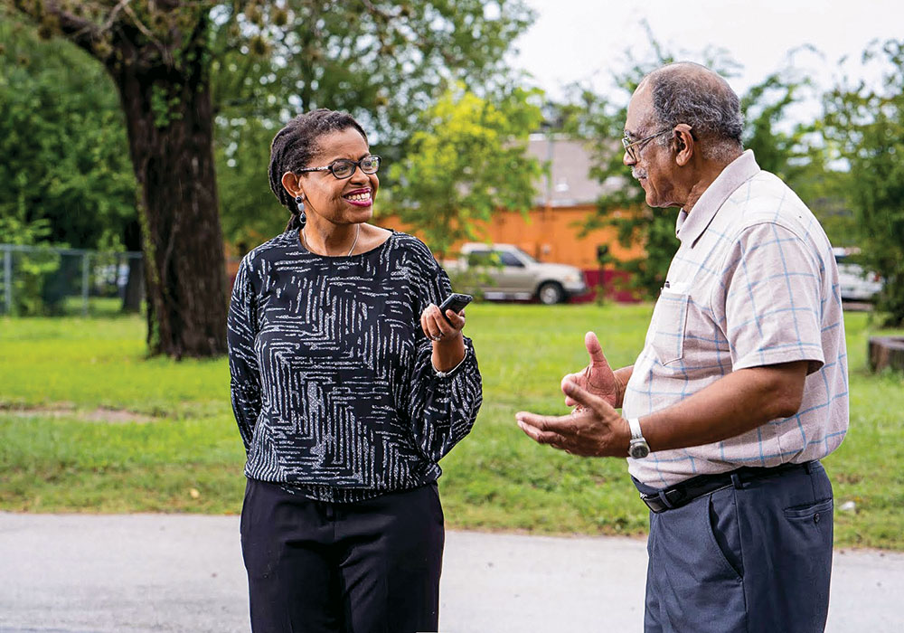 Absent much existing data, project founder Andrea Roberts relies on personal interviews to learn about the 557 known freedom colonies in Texas. Photo courtesy Texas Freedom Colonies Project.