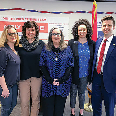 70 Complete Count Committee members from southwest Missouri tackle creative outreach efforts, like a float in a local parade.