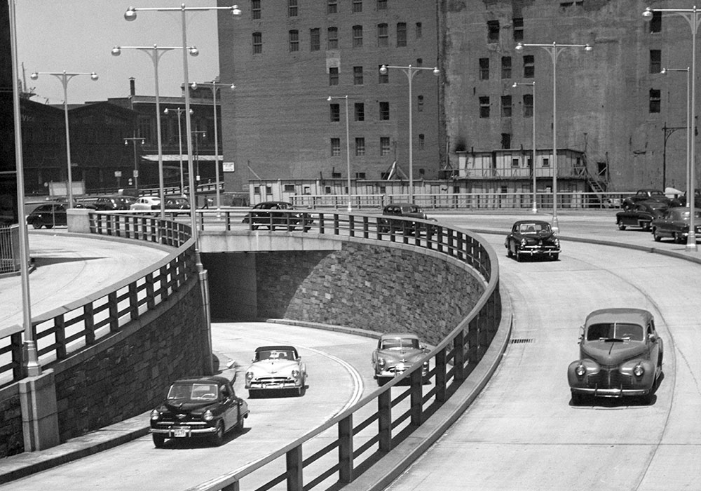 The roadways that dazzled 1940s drivers aren’t always a good match with modern transportation priorities. Photo by George Marks/Retrofile RF.