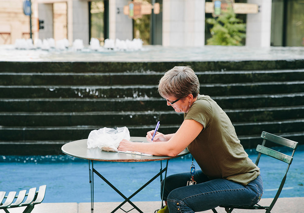 Flexible and movable furniture allows people to create their own social microcosm. Photo by Erin Sintos.