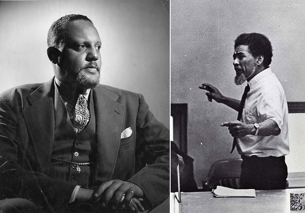 Planning Winter 2021 11 Black Urbanists Every Planner Should Know Horace Cayton, Jr. (left) in 1945 and St. Clair Drake in a 1970 yearbook photo. Photos courtesy Chicago Public Library, Vivian G. Harsh Research Collection, and Stanford University.