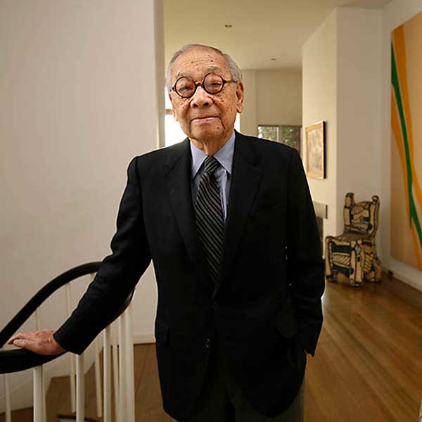 I.M. Pei. Photo by Tony Cenicola/The New York Times.