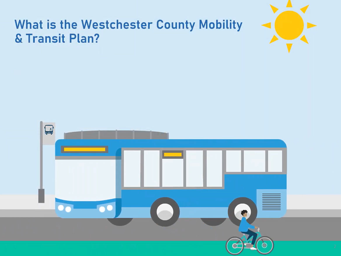 Websites and videos like the one explaining Westchester County's transportation plan are meant to act as a type of public meeting. Image courtesy of Westchester County Department of Planning.