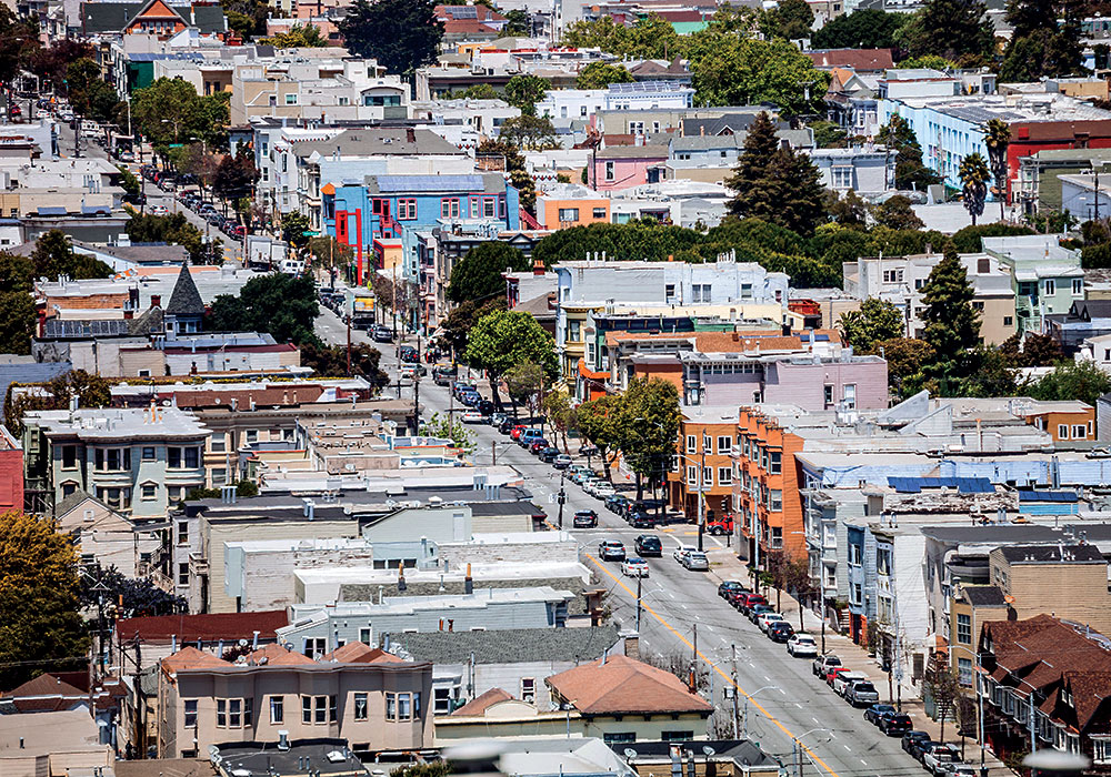 The Mission District of San Francisco.