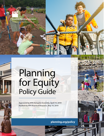 Cover of APA Planning for Equity Policy Guide.