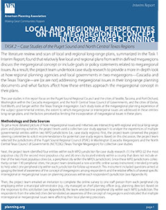 Local And Regional Perspectives on the Megaregional Concept in Long-Range Planning cover