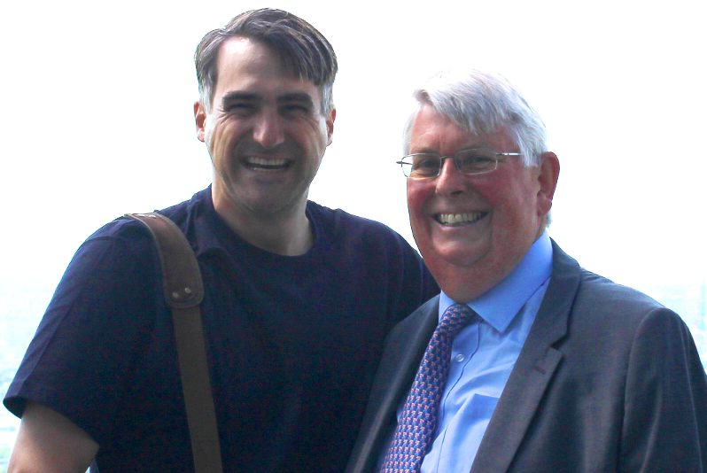 Andy Cross, AICP (left), in London with Richard Summers, former RTPI president and principal at Spatial St. Edmunds.