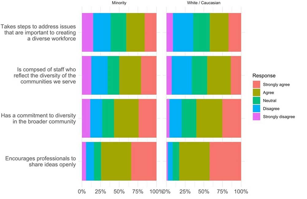 Figure 1: Satisfaction with workplace approach to diversity