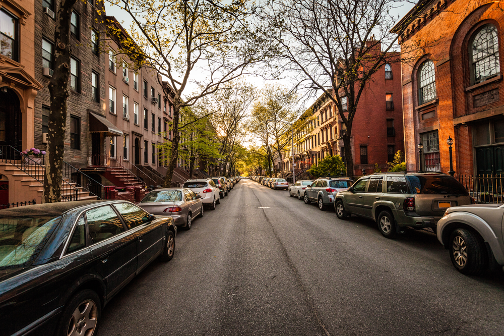 Brooklyn brownstones on a side street. Thinkstock photo.