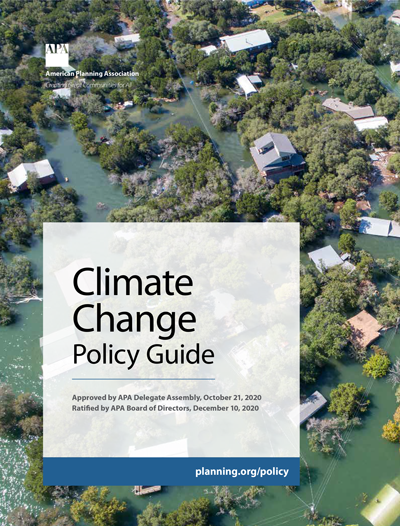 Cover of APA Climate Change Policy Guide.