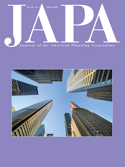 Cover of the Winter 2018 issue of the Journal of the American Planning Association.