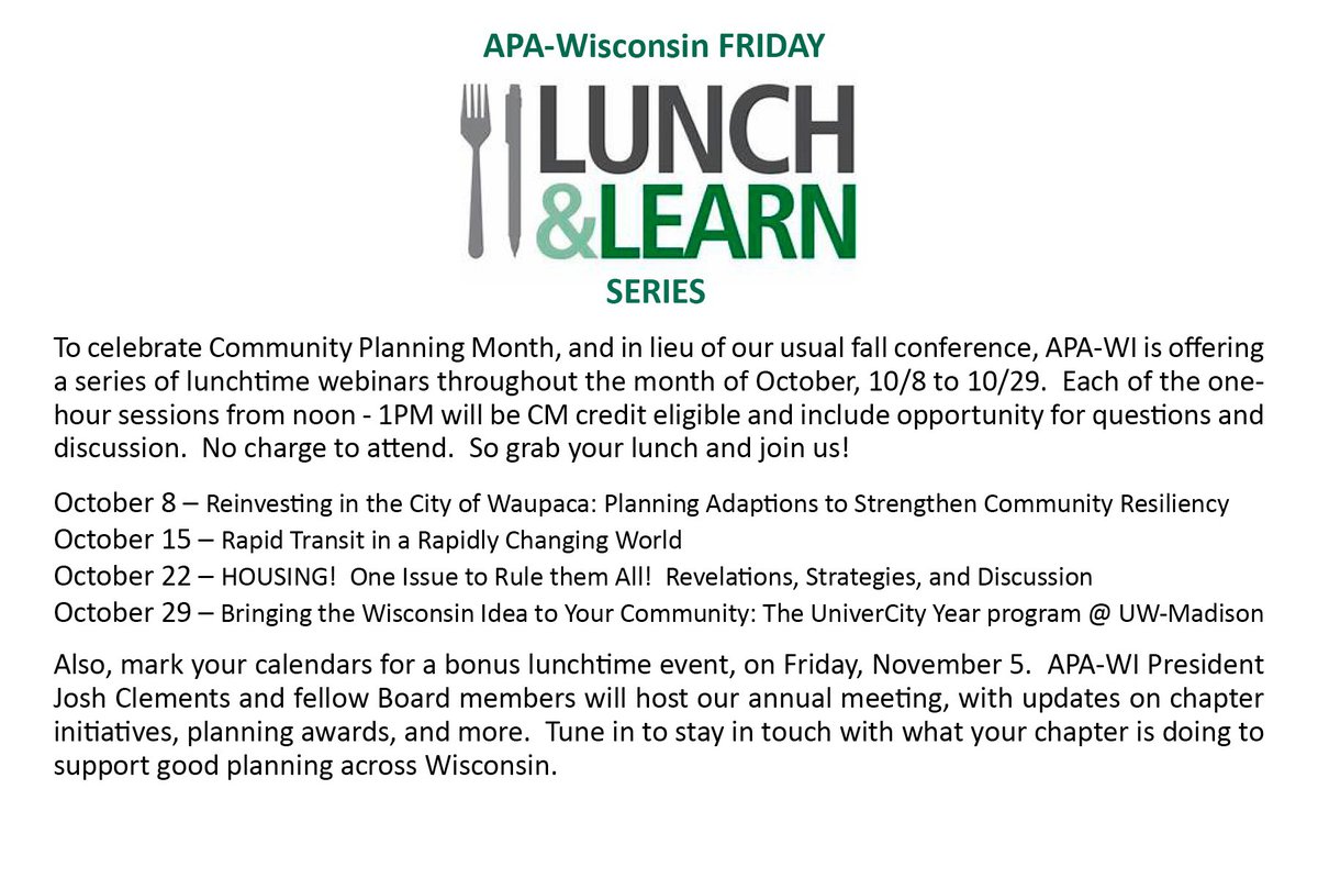 Celebrate Community Planning Month with these professional development programs