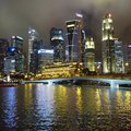 Picture of the Singapore skyline at night